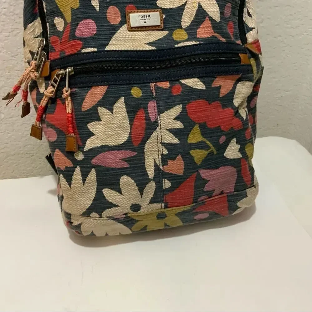 Fossil Blake Abstract Floral backpack multicolor